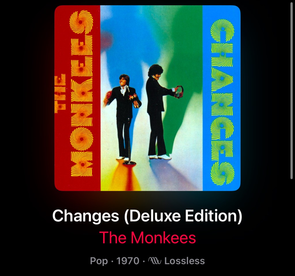 Album cover for The Monkees: CHANGES