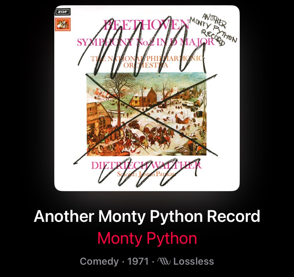 Album cover for Monty Python: ANOTHER MONTY PYTHON RECORD