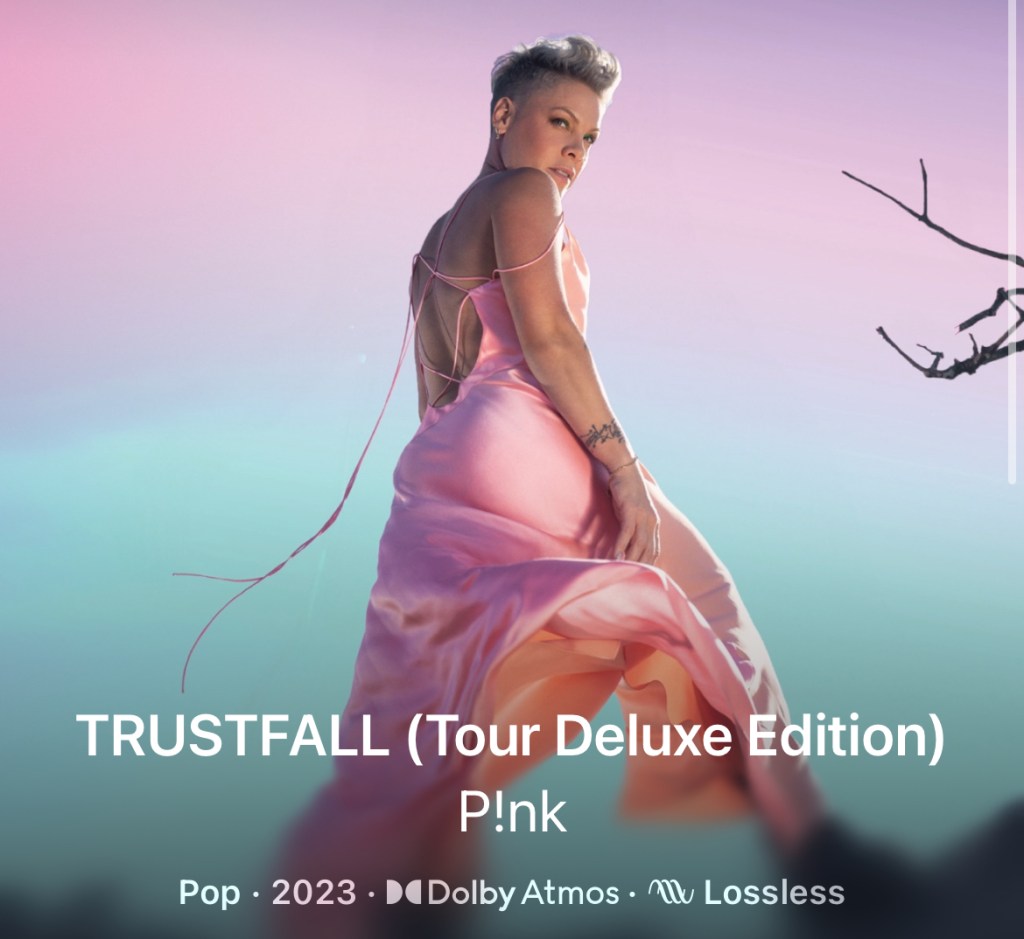 Album cover for P!nk: TRUSTFALL