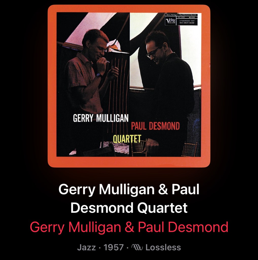 Album cover for Gerry Mulligan's & Paul Desmond's QUARTET