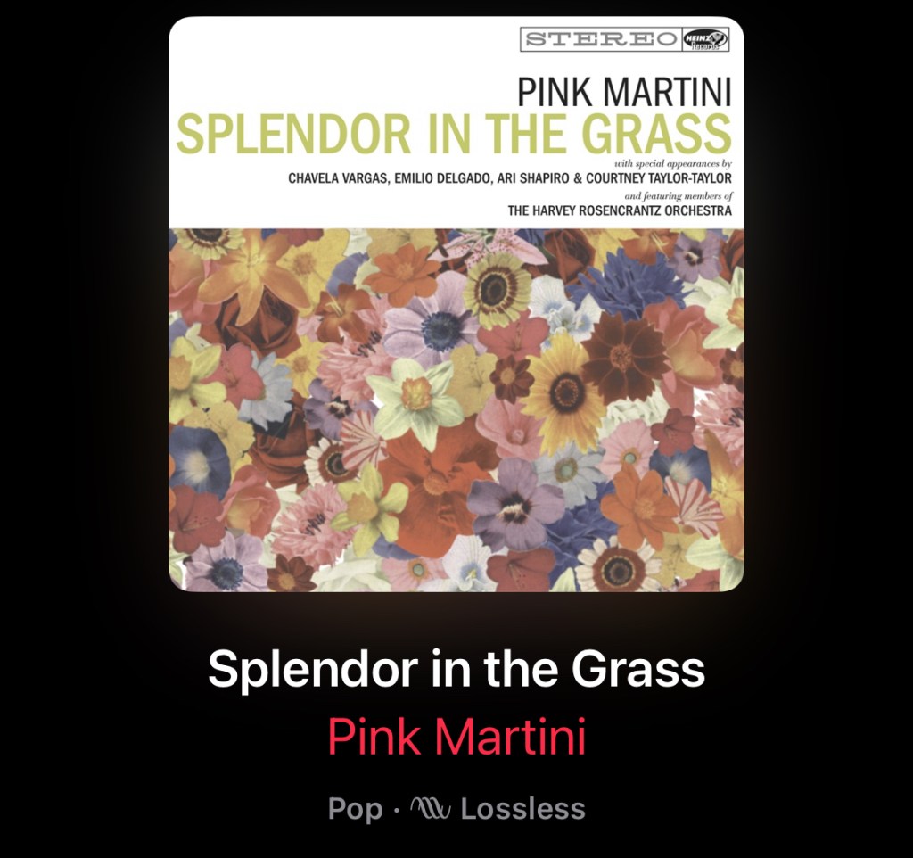 Album cover for Pink Martini: SPLENDOR IN THE GRASS